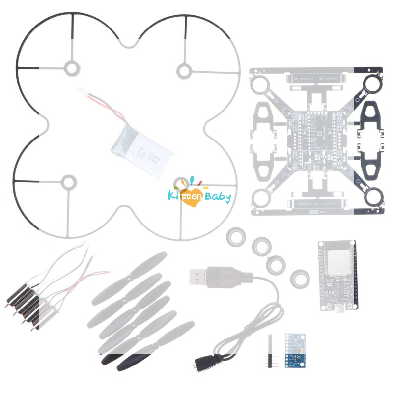 Drone Kit Octocopter - ESP32 Open-Source Mini Drone Kit, DIY