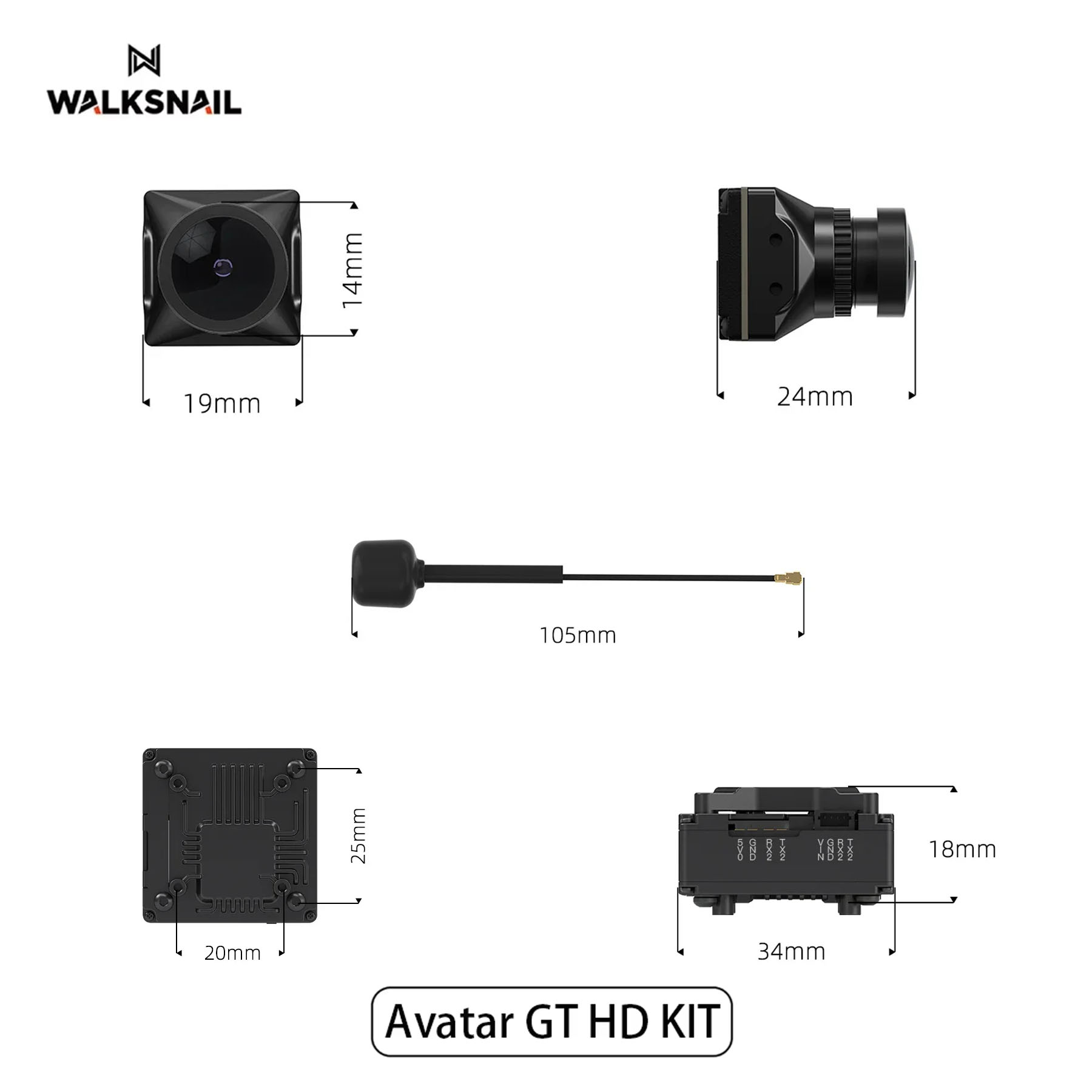 Walksnail Avatar GT HD KIT 2W  - Drone Kit Fpv recensie en prijs